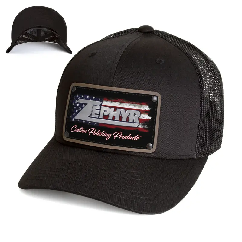 Zephyr Black Mesh Trucker Hat 1