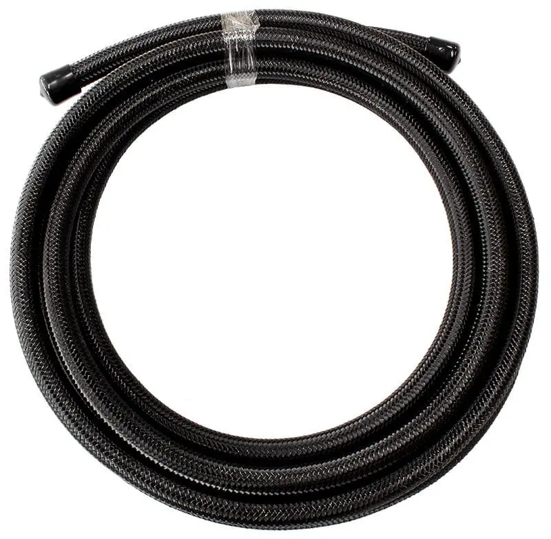 Af200-03-30Mbl 200 Series Ptfe-Braided Hose — -3An, Black Stainless Braid, 30" Length 1