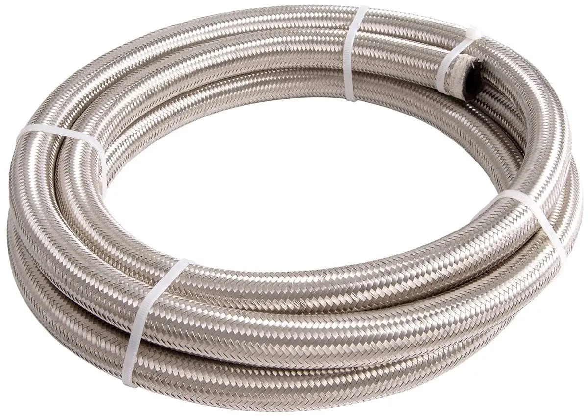 Stainless Steel Braided -4An Hose – Flexible, Pressure-Resistant Line 1
