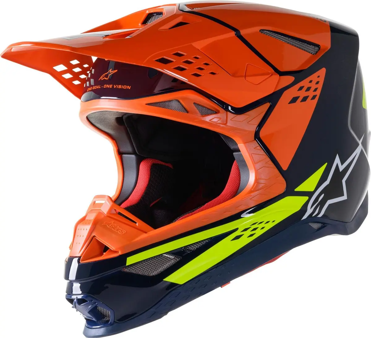 Alpinestars Mx Supertech M8 Motocross Helmet – Lightweight Composite Shell, Size Xs (8302922-7445-Xs) 1