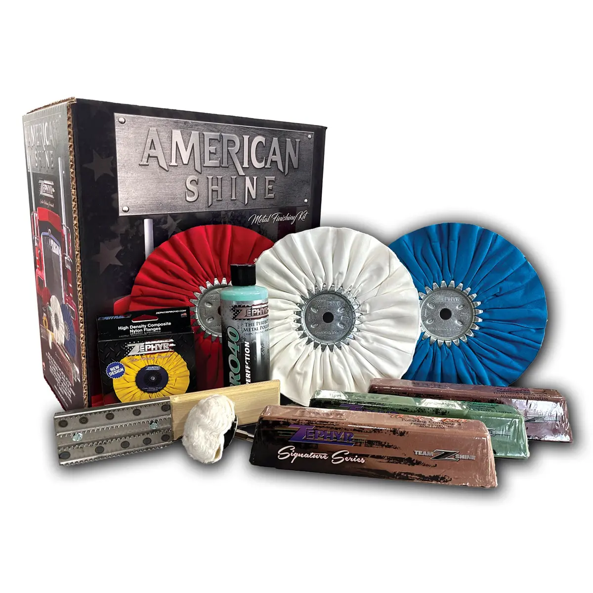 Zephyr American Shine Metal Finishing Kit 1