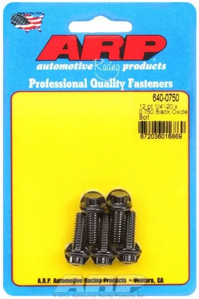 Ar640-0750 5-Piece 12-Point Bolt Kit — Black Oxide Coated, High-Tensile Strength 1