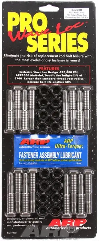 Arp Pro Series Wave-Loc Connecting Rod Bolts – High-Strength Alloy, Part Number 235-6401 1