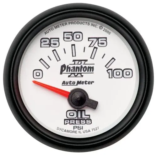 Phantom Ii Oil Pressure Gauge – Au7527 Analog Dial With Classic Racing Aesthetic 1
