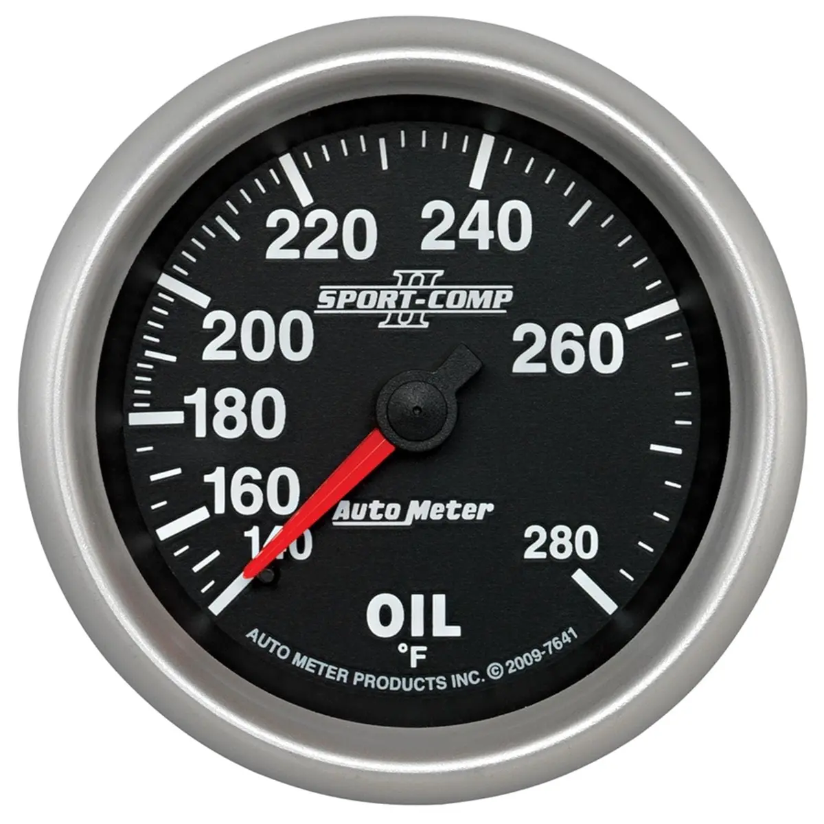 Autometer Sport-Comp Ii Oil Temperature Gauge – 2-1/16" Analog Dial With White Face (Au7641) 1