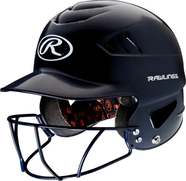 Rawlings Coolflo Helmet With Mask - Rcfhfg - Black 1