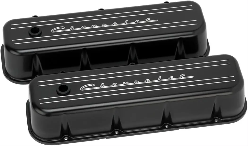Billet Specialties Die-Cast Aluminum Valve Covers – Sleek Black Finish With Oem Fit (Blk96123) 1