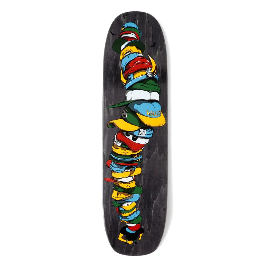 Waltz Skateboards Freestyle Skateboard Deck Including Skid Plates Installed 1