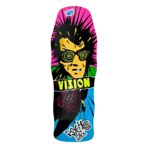 Vision Psycho Stick Original Reissue Skateboard Deck - Blue Dip 1