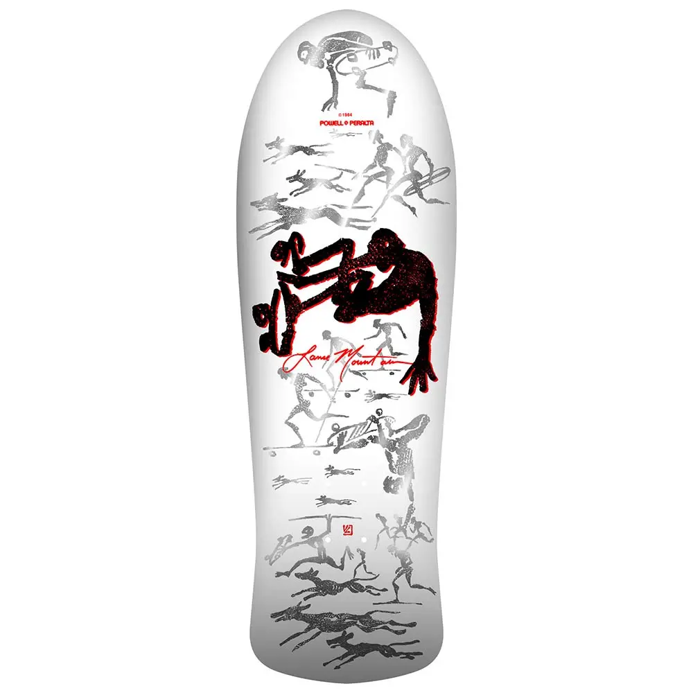 Prebook Arrives April 2Oth Powell Peralta Bones Brigade Series 17 Lance Mountain Reissue Deck 9.90″ X 30.67″ Silver 1