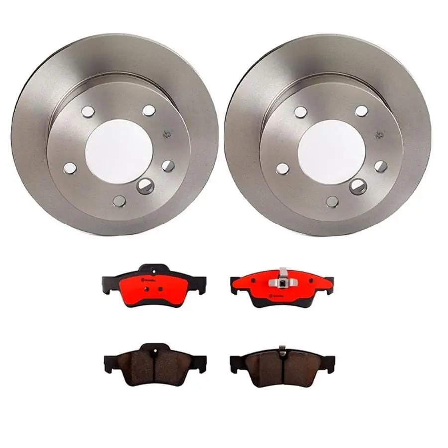 Brembo Kt00717 Brake Kit — Disc Rotors And Low-Dust Pad Set 1