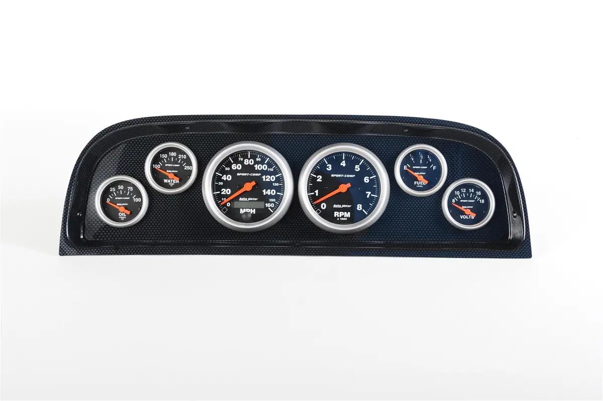 Classic Thunder Road Custom Dash Panel W/ Autometer Gauges - 107601413 1