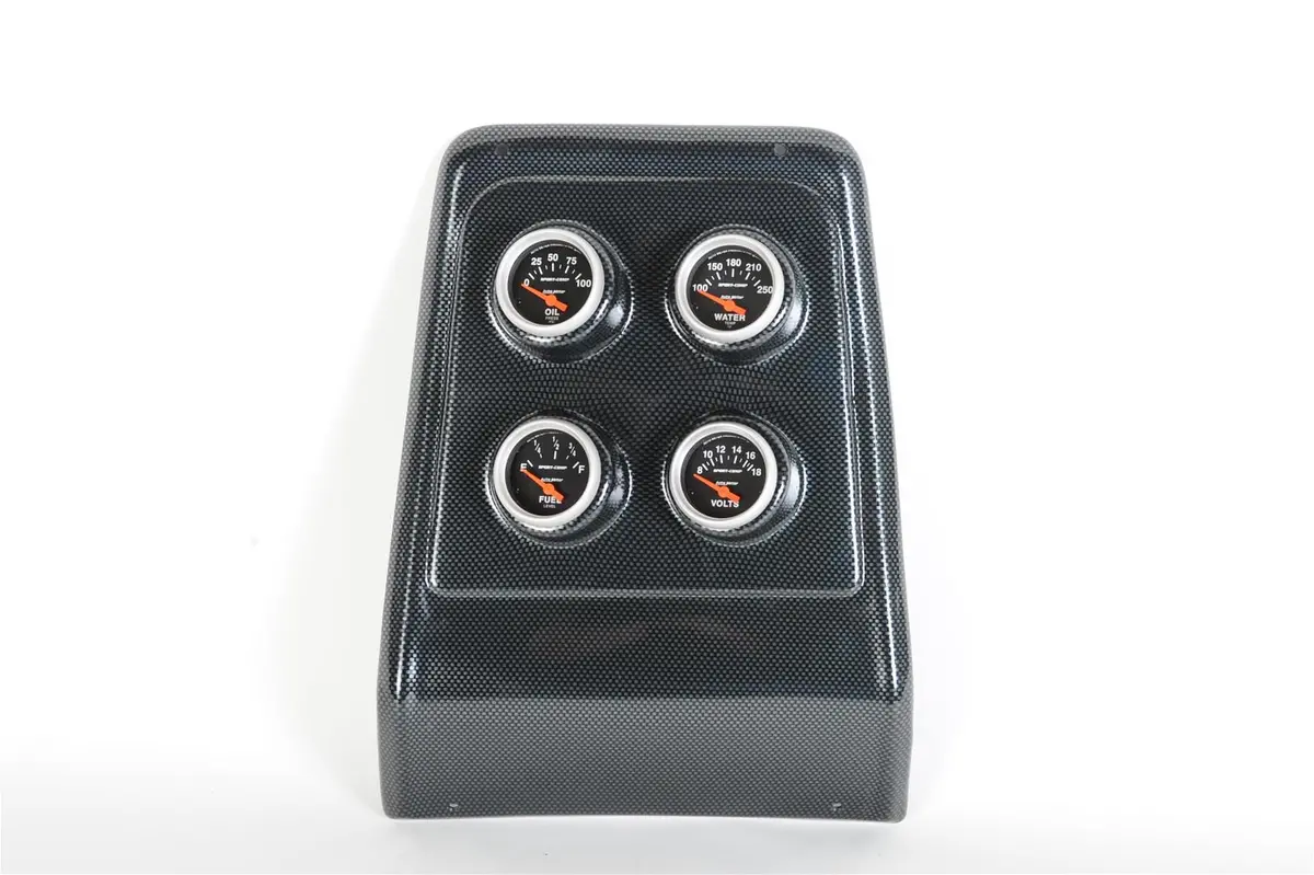 Classic Thunder Road Instrument Cluster – Custom Dash Panel Featuring Autometer Gauges 1