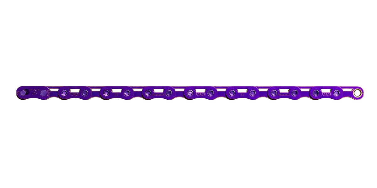 Sram Force E1 Flattop Chain With Free Hot Wax Treatment, Silver Or Purple 1