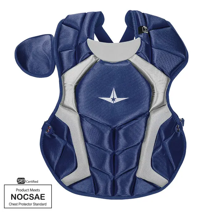 Allstar Player's Series Chest Protector 15.5" Navy - Catcher's Chest Protector 1