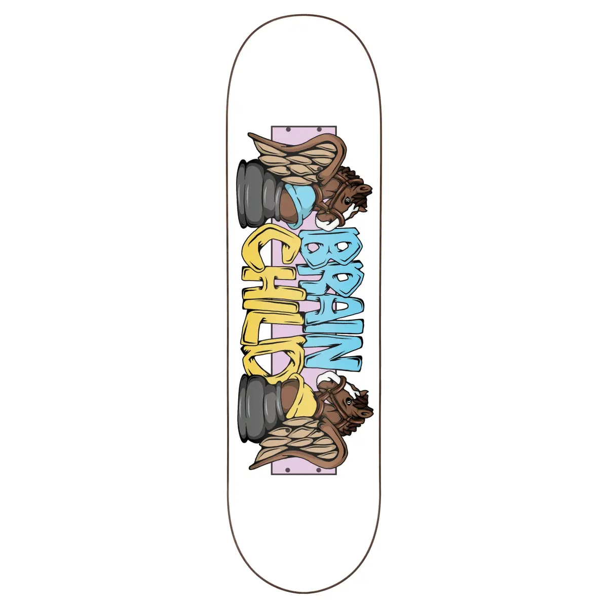 Brainchild Skateboards Horse Wing Skateboard Deck 8.25 Inch Wide 1
