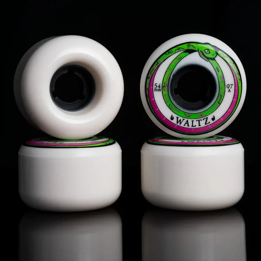 Waltz Skateboards Deep Radial Freestyle Wheels - 54Mm, 97A Snakes 1