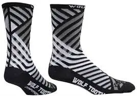 Sock Guy Wool Wolf Tooth Grid Pattern Socks - Wolf Tooth 2