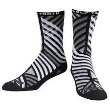 Sock Guy Wool Wolf Tooth Grid Pattern Socks - Wolf Tooth 1