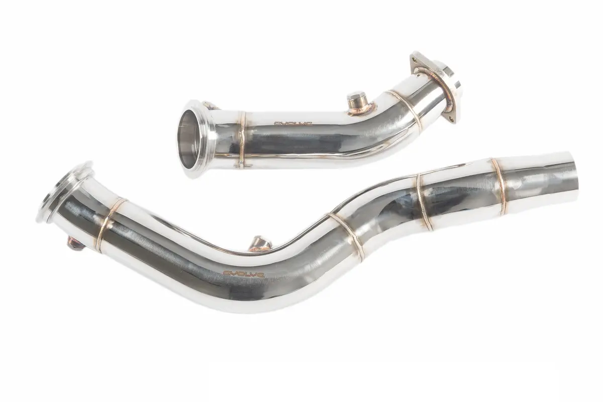 Evolve Catless Turbo Downpipes - Bmw 2 Series F87 M2 Competition | 3 Series F80 M3 | 4 Series F82 | F83 M4 S55 1