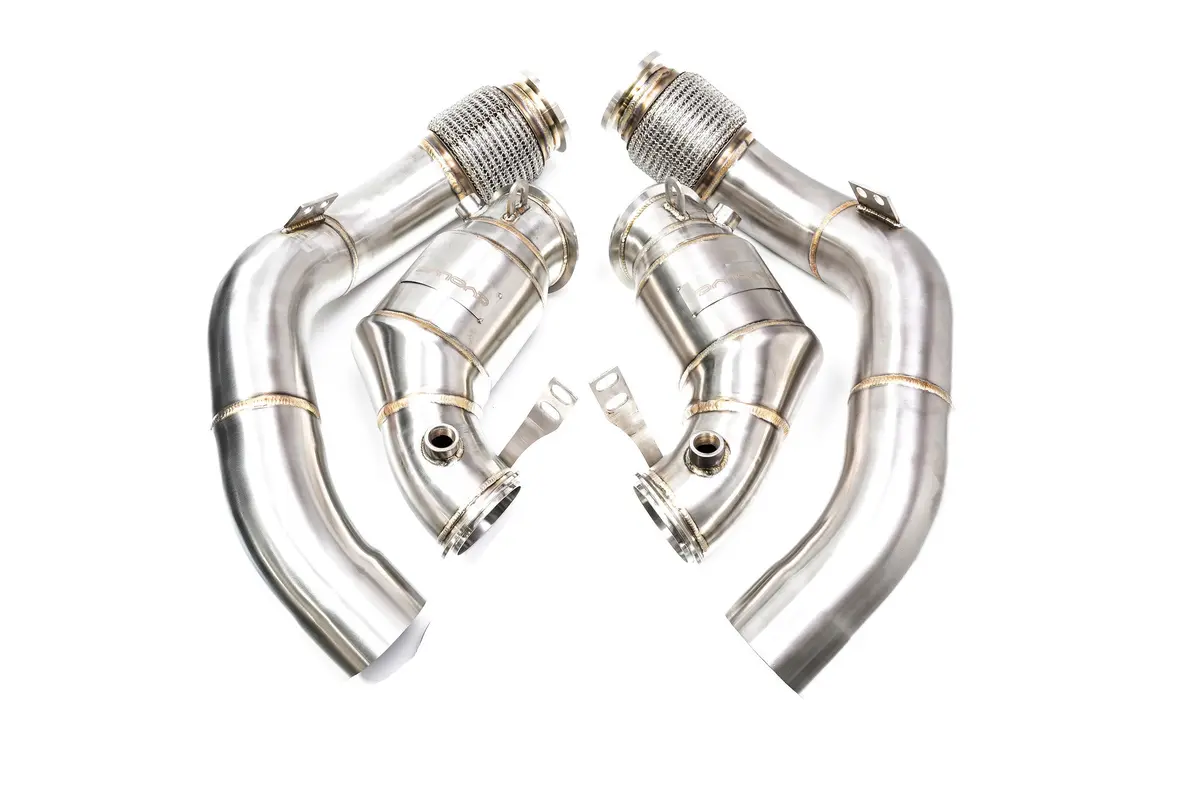 Evolve Catless Turbo Downpipes - Bmw F90 M5 | F92/F93 M8 1