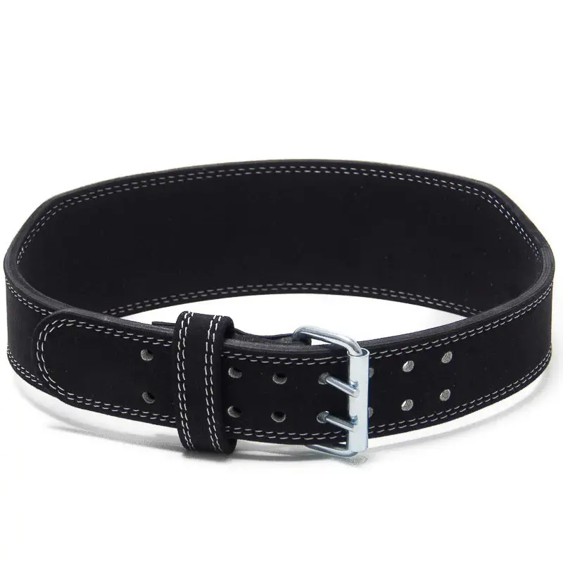 Weightlifting Double Prong Buckle Tapered Belt, Black - 8Mm 1
