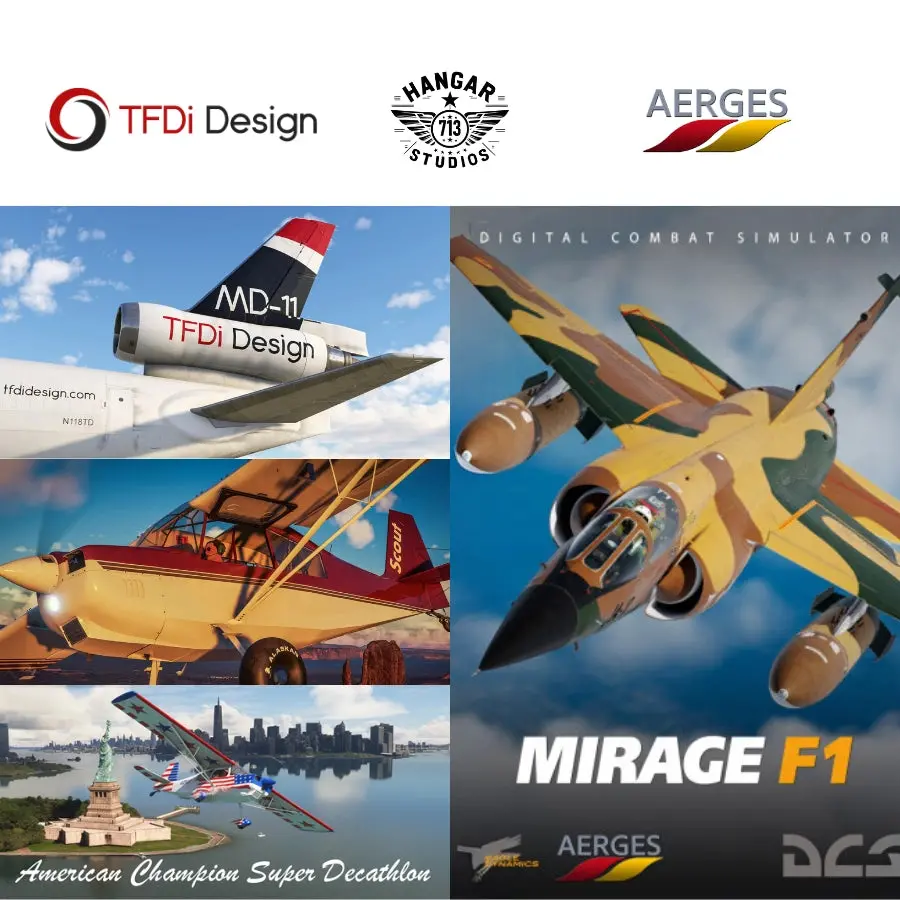 Flight Add-On Bundle By Aerges Engineering / Tfdi / Hangarstudios 713 1