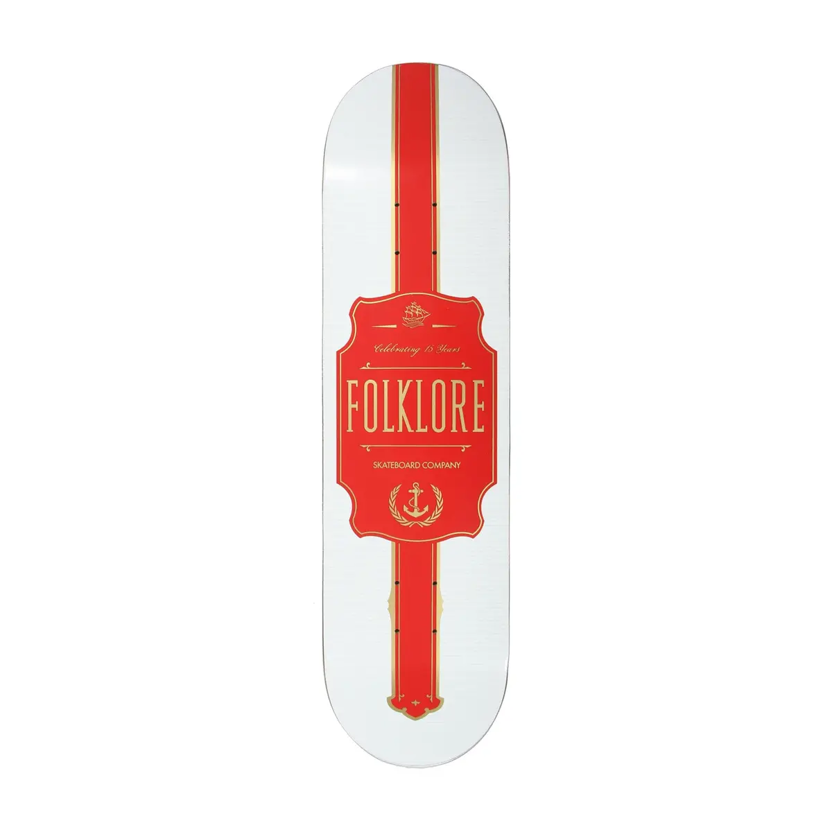 Folklore Spirits Deck 8.0 Inch Wide White With Red 1