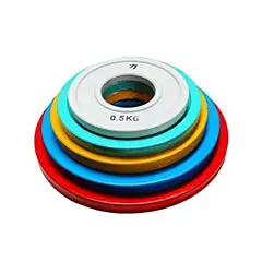 Olympic Extra Thin Competition Style Steel Plates 0.5Kg - 2.5Kg - Coloured 1