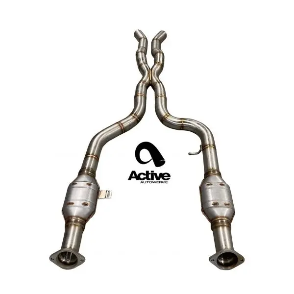 Active Autowerke Bmw M3/M4 Signature Midpipe With X Pipe (G80/G81/G82/G83) Race Cats 1