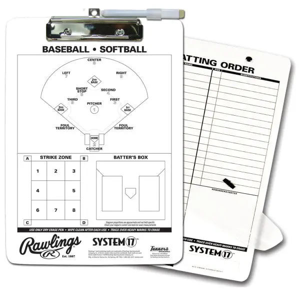 Rawlings Coaches Baseball Clipboard - Clip 1
