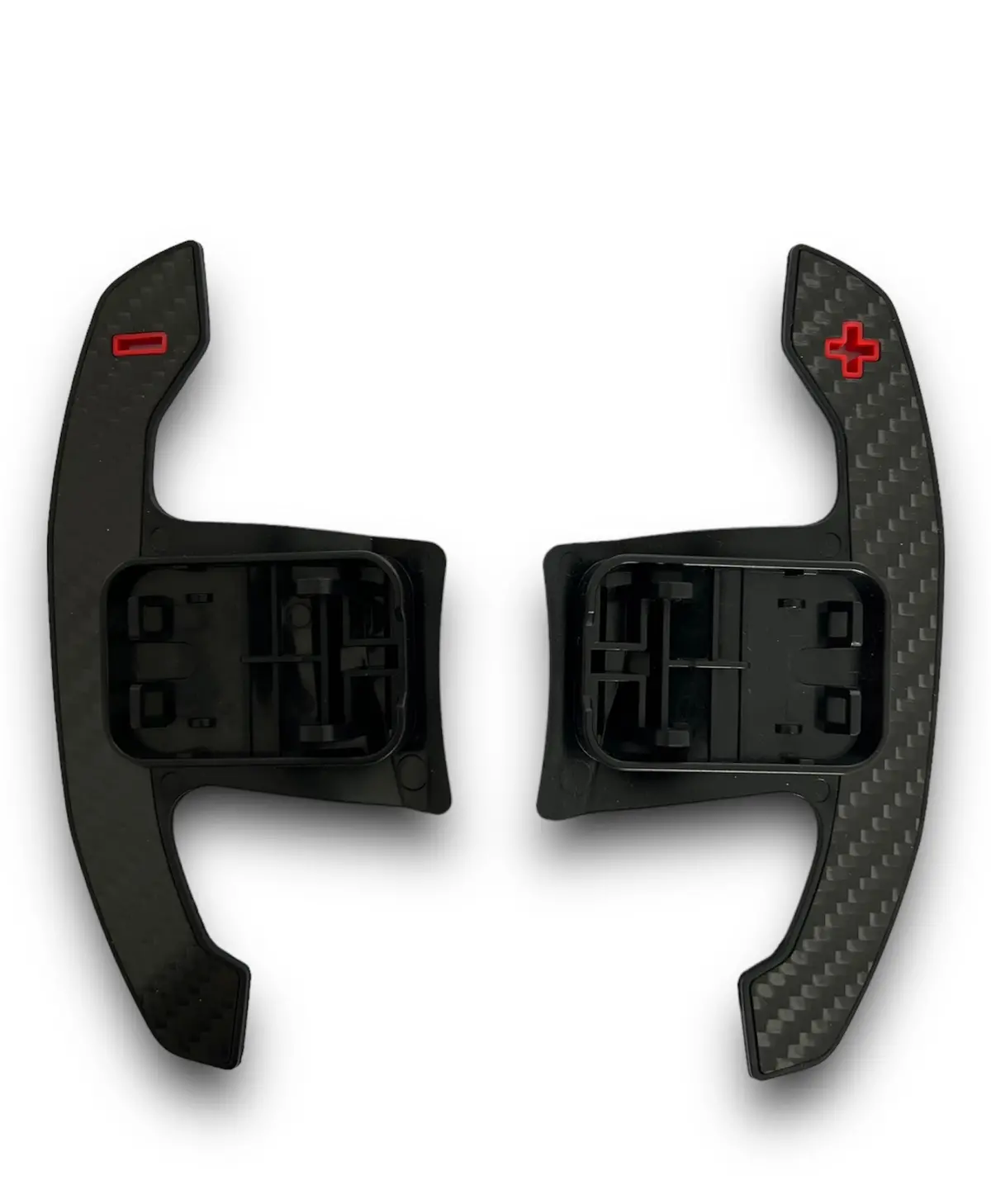 Bmw G8x Style Automatic Paddle Shifters With Red Details In Gloss Carbon Fibre (F Series & G Series) 1