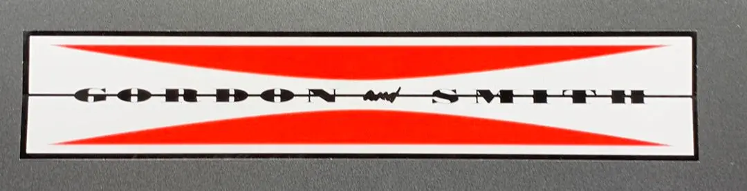 G&S Gordon And Smith Classic Bar Logo Sticker - 10 Inch 1