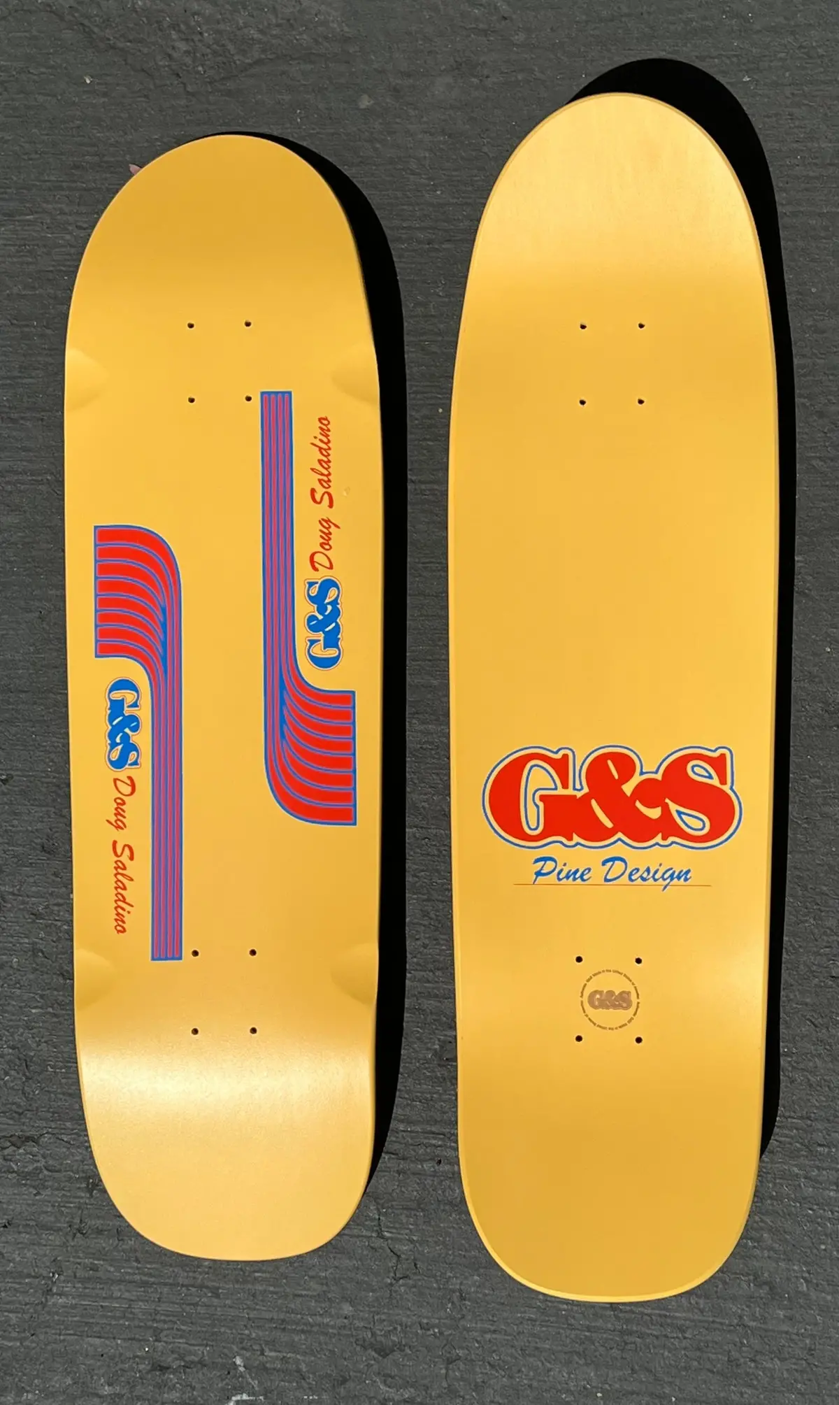 Sale - G&S Doug Pineapple Saladino Pinedesign ‘Now' Skateboard Deck - Yellow 1
