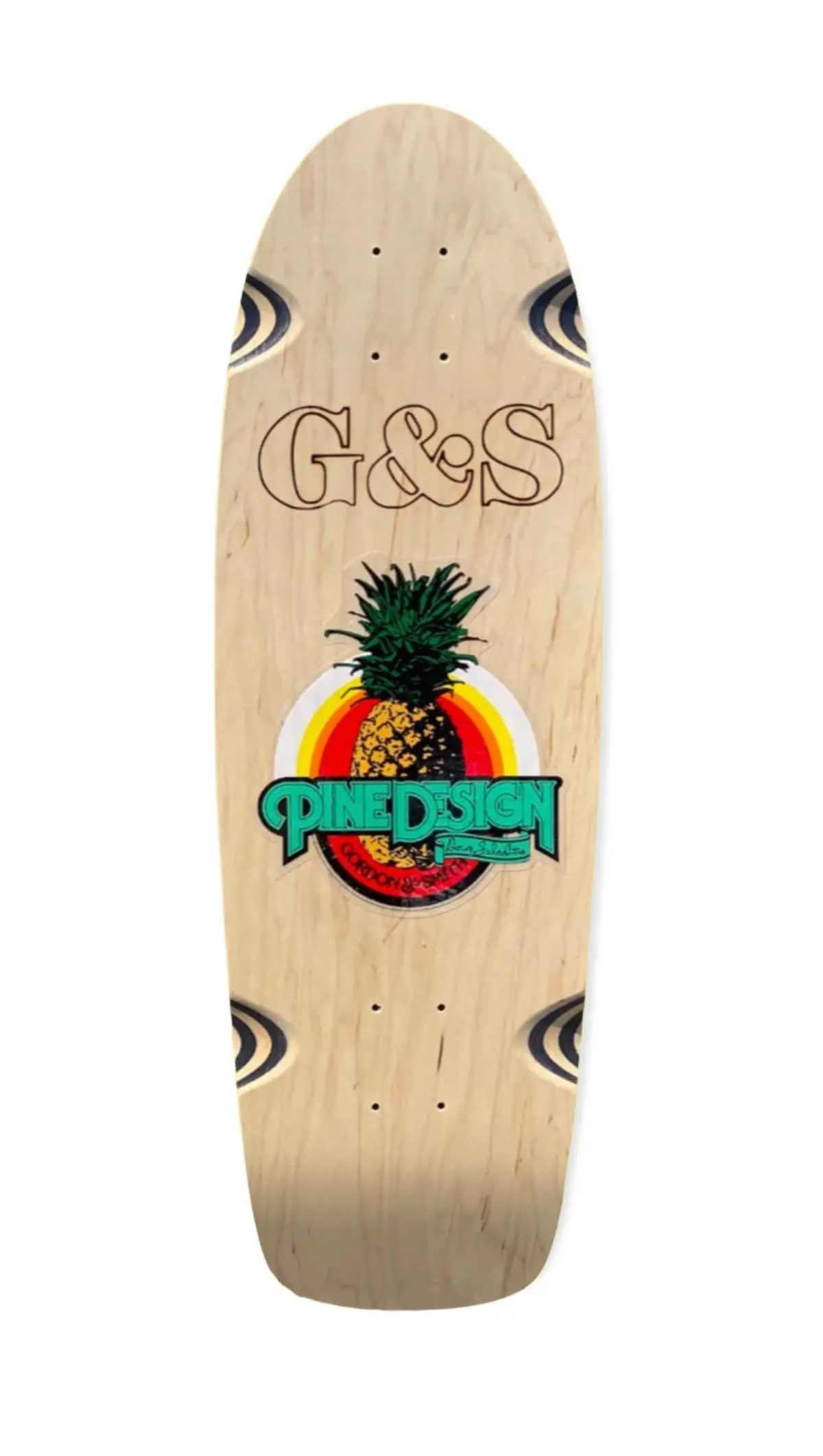 G&S Pine Design 1 Reissue Skateboard Deck - Natural 1