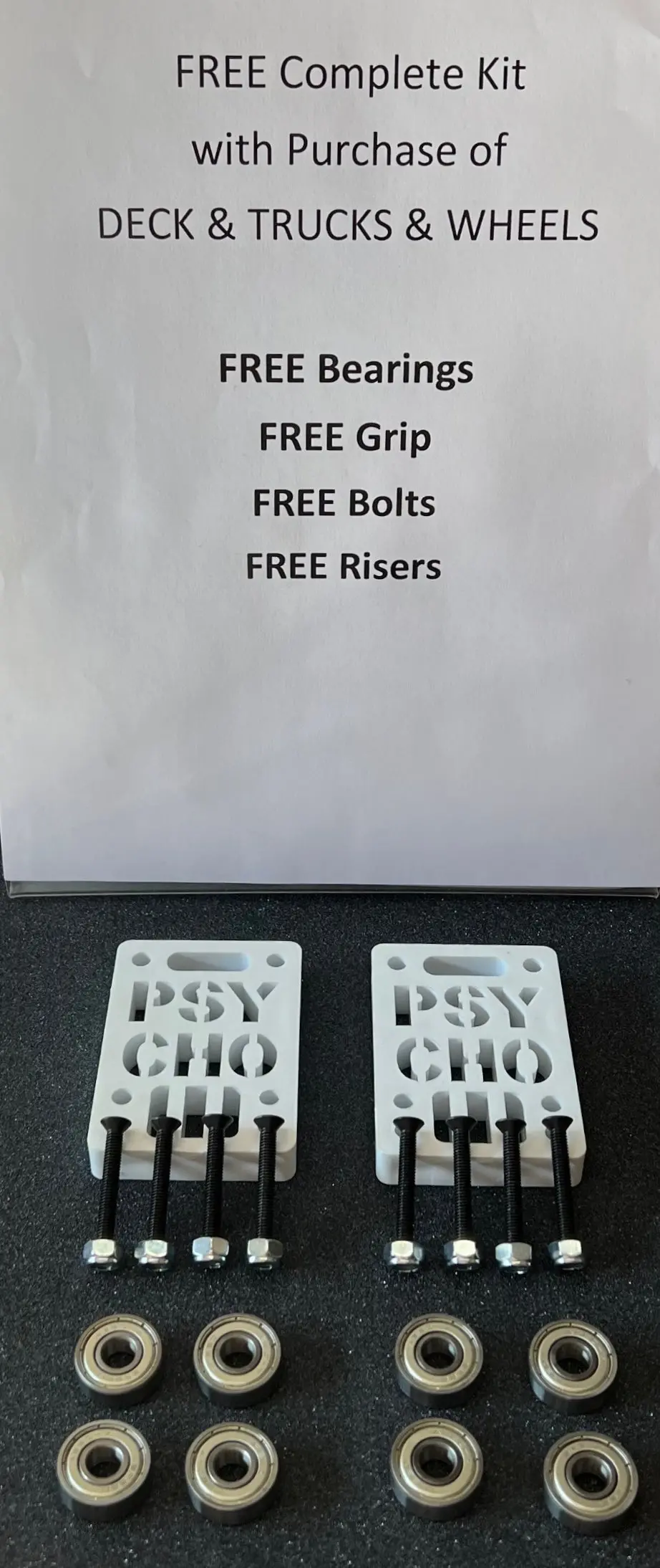 Free Kit >With Purchase< Of Deck & Trucks & Wheels 1