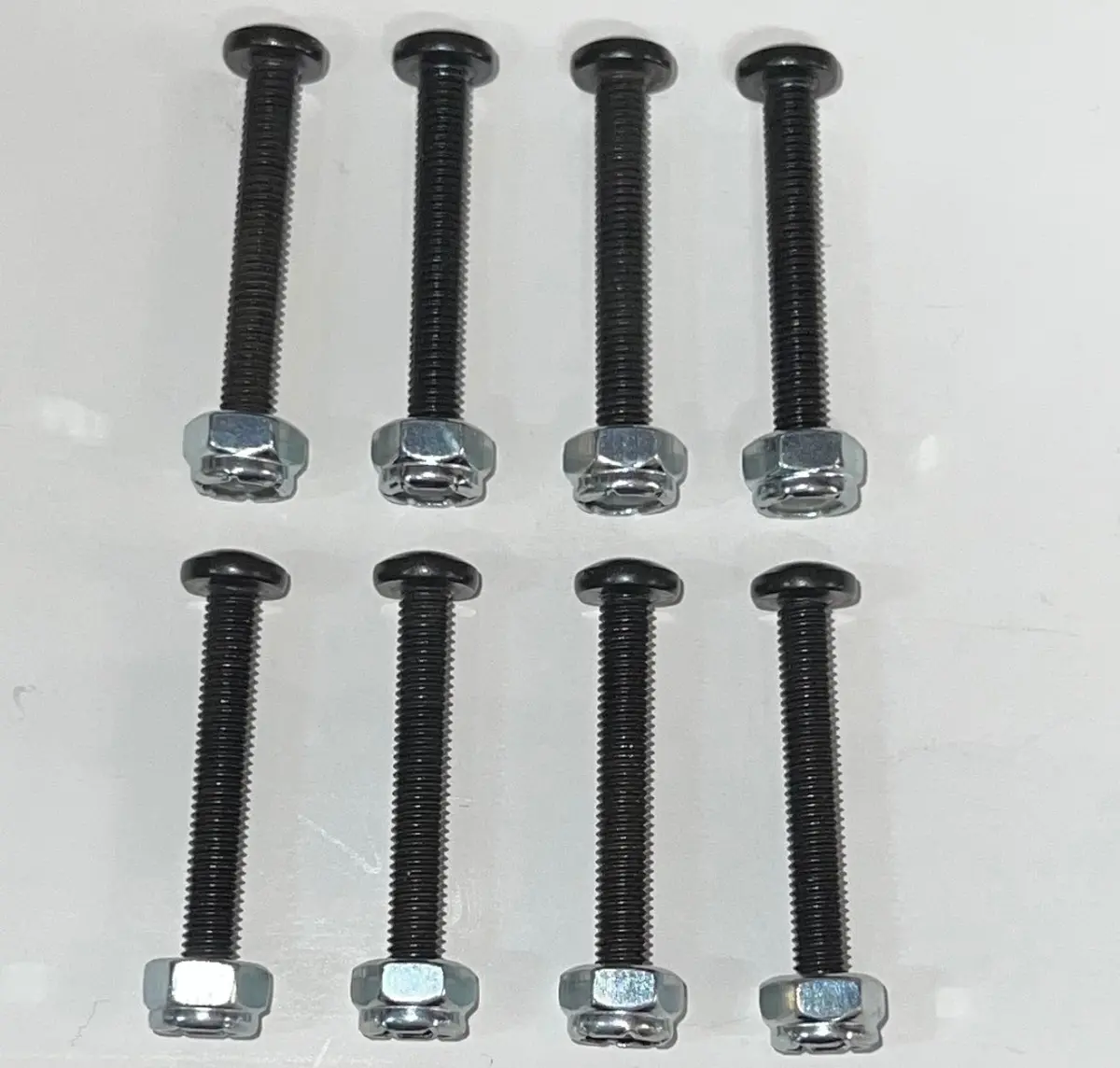 1.75” Pan Head Hardware Fibreflex Skateboard Bolts - Black 1