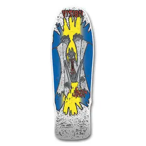 Vision Original Jinx Reissue Skateboard Deck - White Yellow 1