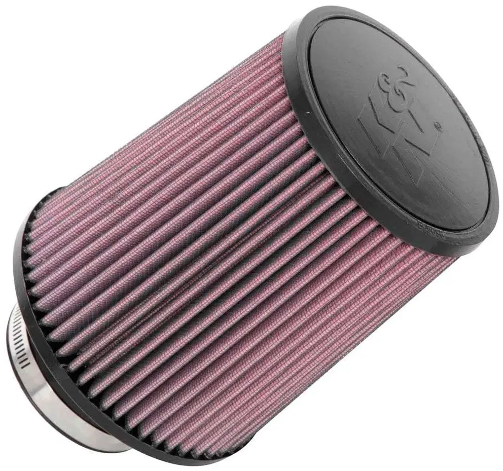 K&N Universal Clamp-On Air Filter – Fits 3.125" (79 Mm) Diameter Intake Tubes 1