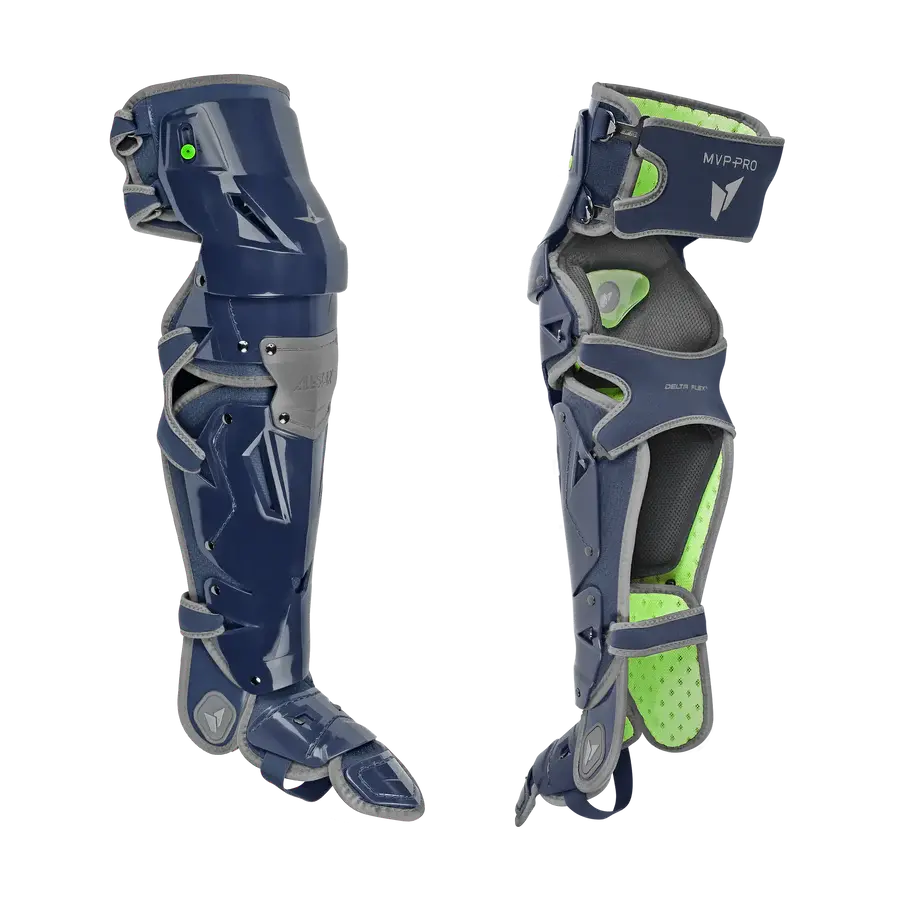 All Star Mvp-Pro Series Catcher's Leg Guard Navy/Graphite 1