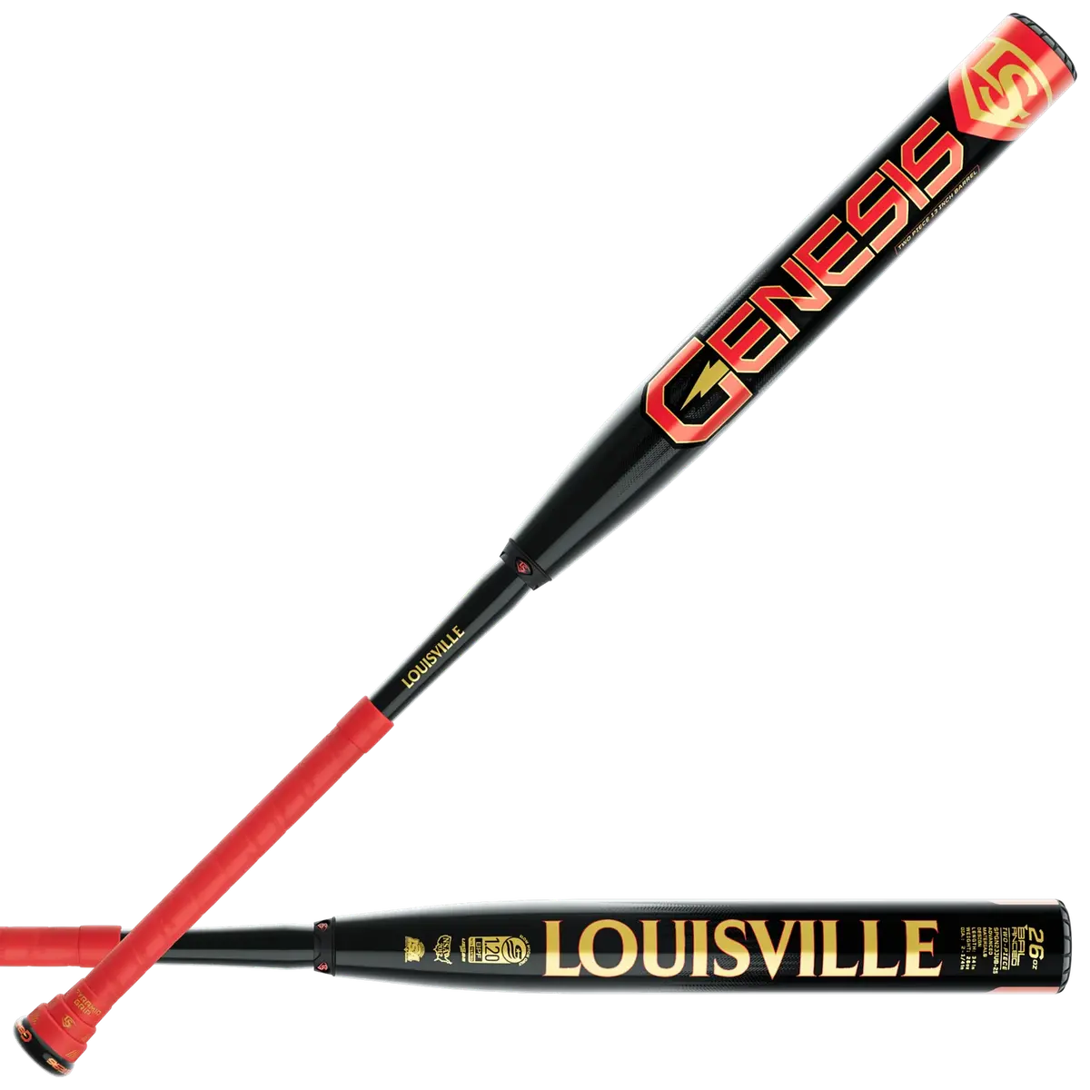 Louisville Genesis 2025 Genesis 2-Piece Balanced 13" Usssa Slowpitch Bat 1