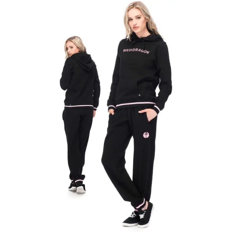 Rds Womens Hoodie Pull Over Berenson Black Pink 1
