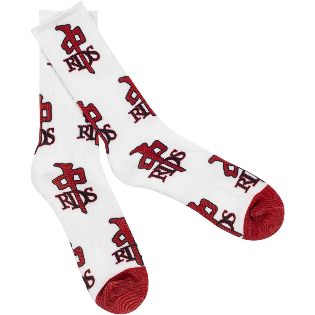 Rds Socks Og All White / Red 1