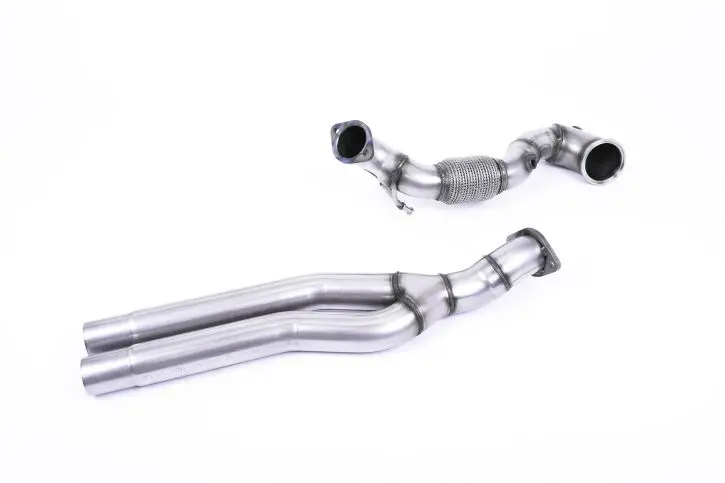 Milltek Sport Audi Rs3 Sportback 400Ps Large-Bore Downpipe And De-Cat Exhaust 1