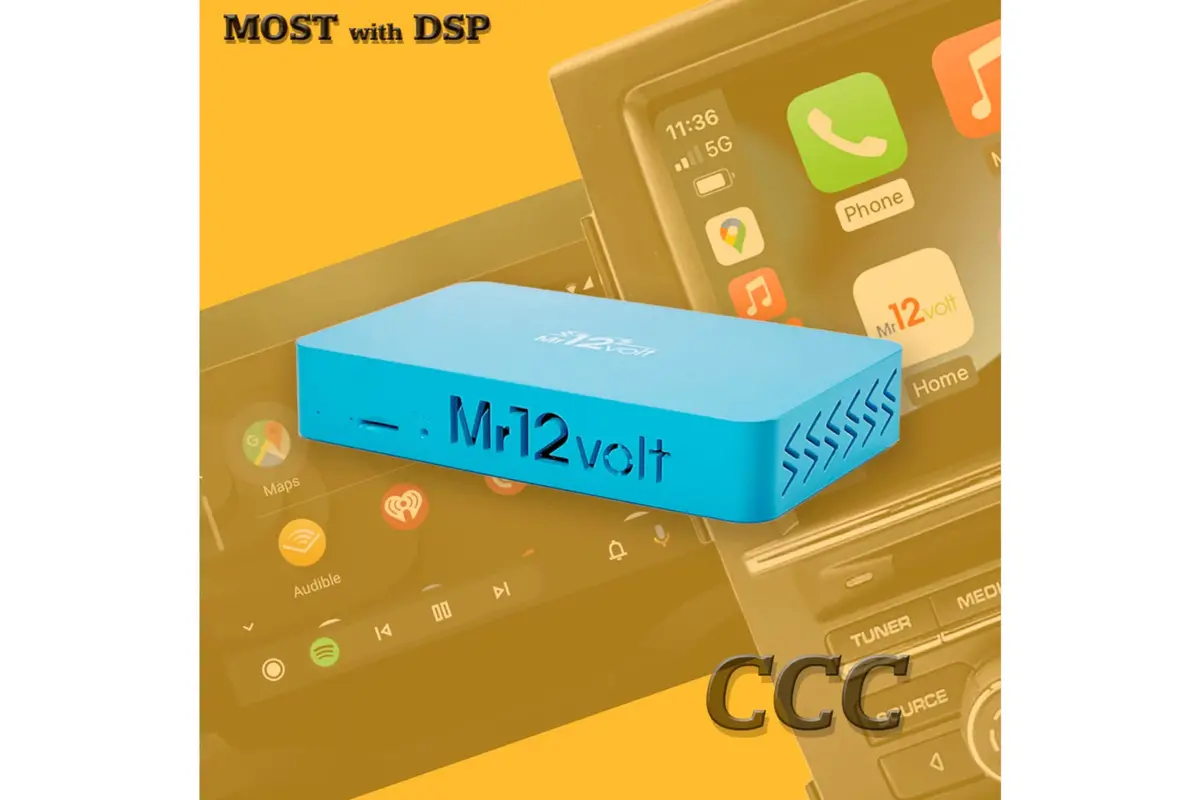 Mr12volt Most Bus Bmw Ccc M-Ask Carplay & Aa Interface - Bmw E9x 3 Series | E6x 5 | 6 Series 1
