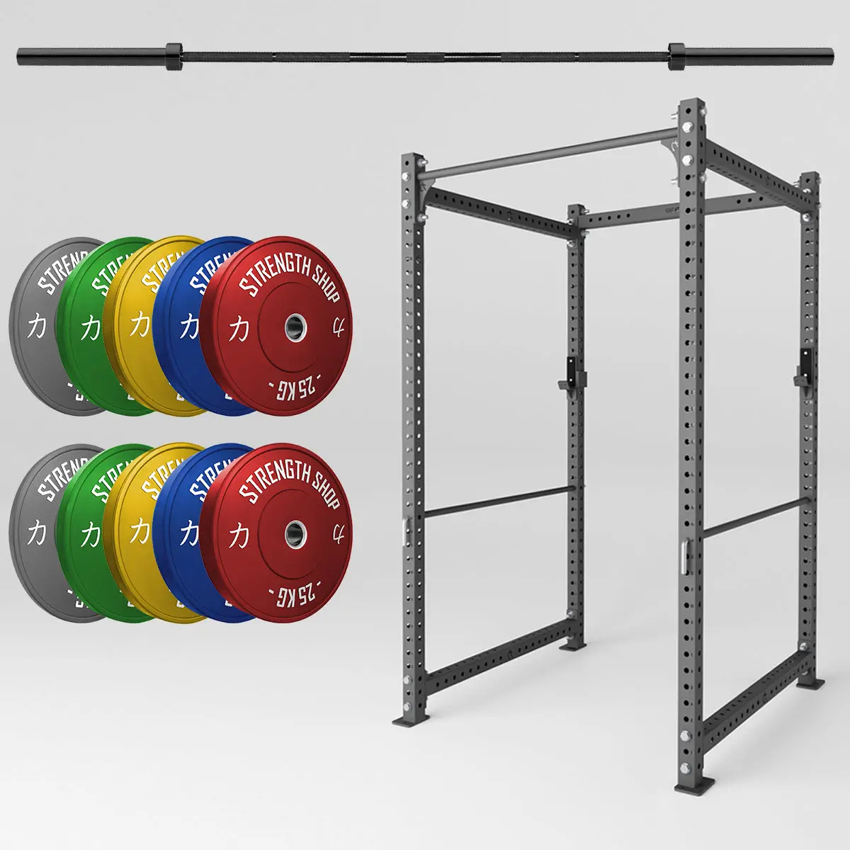 Original Mrr Strength Bundle – Rack, Plates & Barbell 1