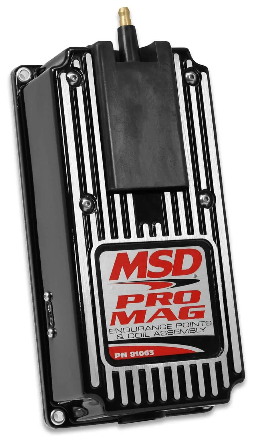 Msd 81063 Pro Mag Points Ignition Box In Matte Black Housing 1