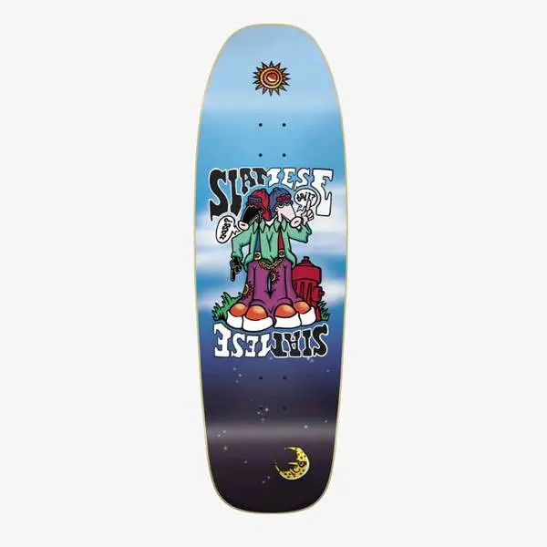 New Deal Skateboards Siamese Skateboard Deck  9.375 Inch Wide 1
