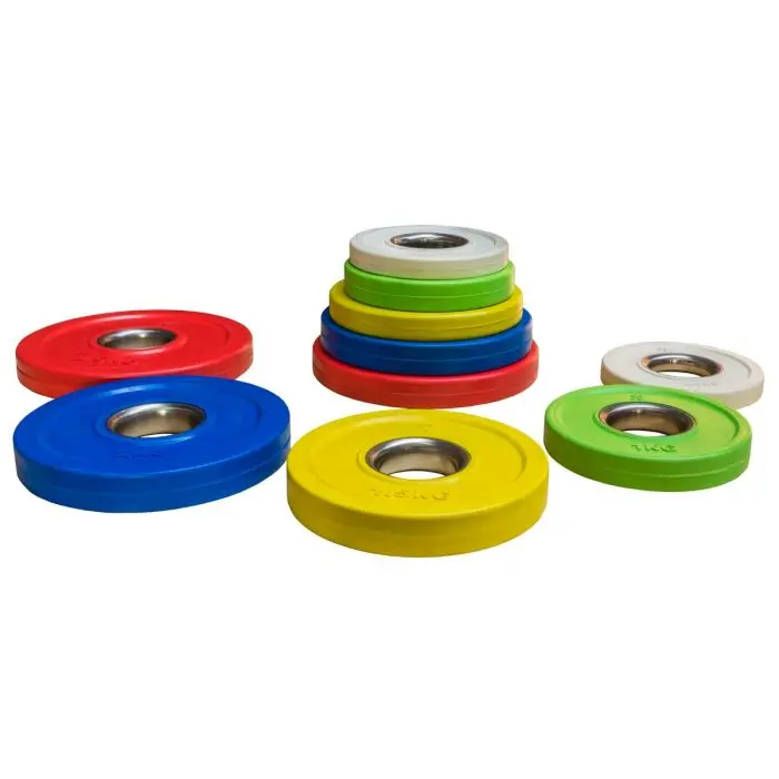 Rubber Coated Fractional Plate Set, Coloured - 15Kg 1