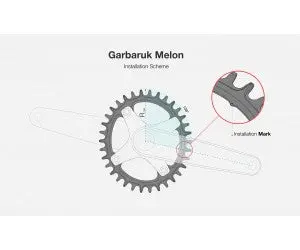 Garbaruk Melon Chainring For Shimano - Bcd 96 7